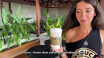 Cum-soaked Starbucks Slut: Public Restroom Blowjob And Sperm-laced Coffee