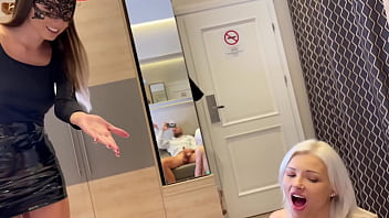 Tight Little Blonde Slut Services A Real Couple’s Cocks In A Raw Casting Session – Pov Double Blowjob Action
