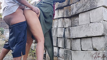 Wet Indonesian Wife Gets Pounded Hard In The Open Air