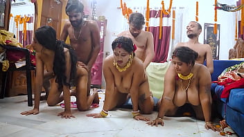 Desi Wedding Night Orgy: Family Fuck Fest With Hindi Moans