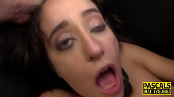Amateur Submissive Deep Throats Hard Cock