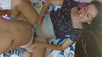 Naughty Stepsister Teases Her Stepbrother’s Massive Cock Until They Can’t Resist Fucking Each Other