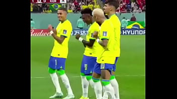 Brazil Dominating Korea Live! Neymar And Crew Celebrate The Feast