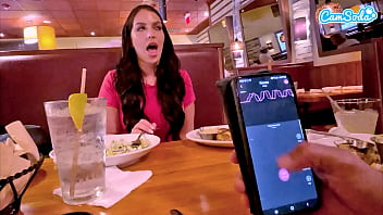 Public Lunchtime Pleasure: Making Her Cum With An Interactive Toy