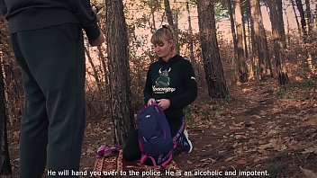 A Stalker’s Filthy Mouth Service: Karina Gets On Her Knees To Worship A Guard’s Cock At The Desolate Camp