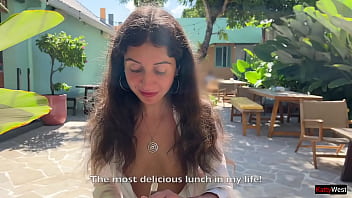 Cafe Cumwalk: Eating My Meal With A Friend’s Load On My Face