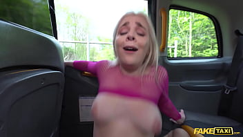 Hardcore British Blonde Gets Ravaged In Her Pink Fishnet Bodysuit On Fake Taxi
