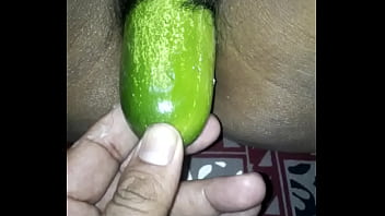 Sultry Desi Wife Devours A Thick, Juicy Cucumber